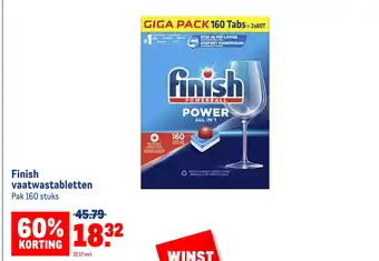 Makro Finish vaatwastabletten aanbieding