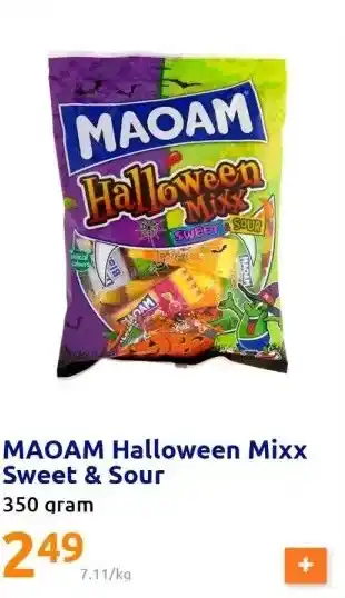 Action Maoam halloween mixx sweet & sour aanbieding