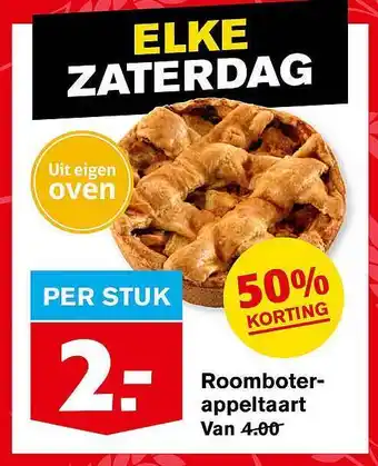 Hoogvliet Roomboter-Appeltaart aanbieding