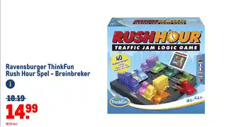 Makro Ravensburger thinkfun rush hour spel - breinbreker aanbieding