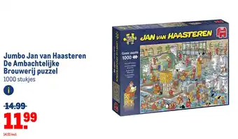 Makro Jumbo jan van haasteren de ambachtelijke brouwerij puzzel aanbieding