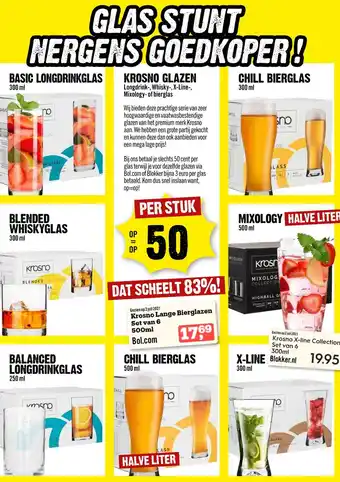 Dirck 3 Krosno glazen aanbieding