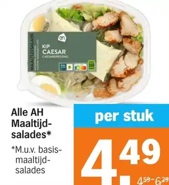 Albert Heijn Alle AH Maaltijdsalades aanbieding