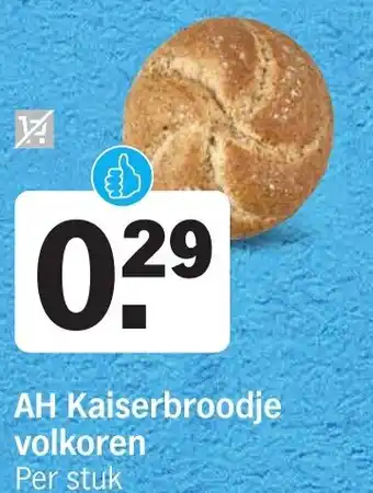 Albert Heijn AH Kaiserbroodje volkoren aanbieding