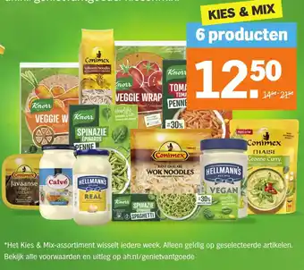 Albert Heijn KIES & MIX 6 producten aanbieding