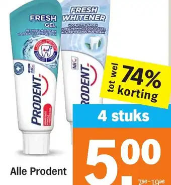 Albert Heijn Alle Prodent aanbieding