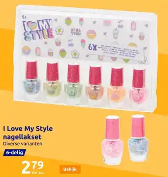 Action I Love My Style nagellakset 6-delig aanbieding