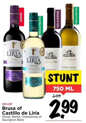 Vomar Voordeelmarkt Brusa of Castillo de Liria 750ml aanbieding