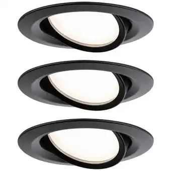 Conrad Paulmann 93080 set nova plus led-inbouwlamp led 18 w zwart aanbieding