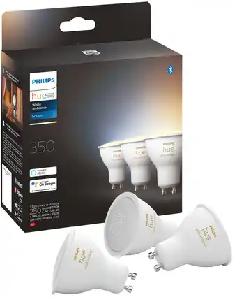 Coolblue Philips hue white ambiance starter pack gu10 met 6 lampen, dimmer + bridge aanbieding