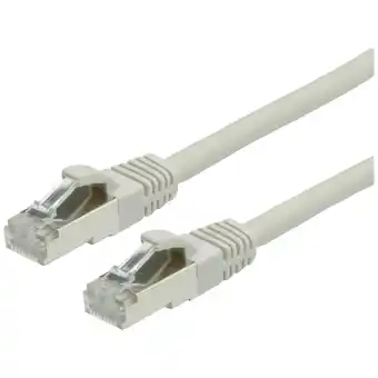 Conrad Value patchkabel cat.6 (class e) s/ftp (pimf), ls0h, grijs, 10 m aanbieding