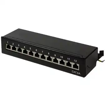 Conrad Logilink np0019b 12 poorten patchpaneel cat 6a aanbieding