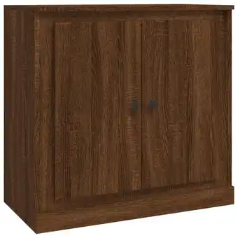 fonQ Vidaxl dressoir 70x35,5x67,5 cm bewerkt hout bruineikenkleurig aanbieding