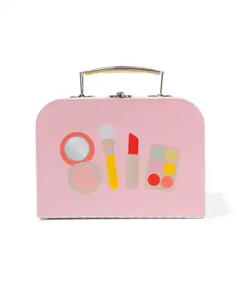 HEMA Hema make-up koffer hout 7x9x14 aanbieding