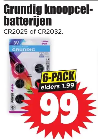 Dirk Grundig knoopcel batterijen aanbieding