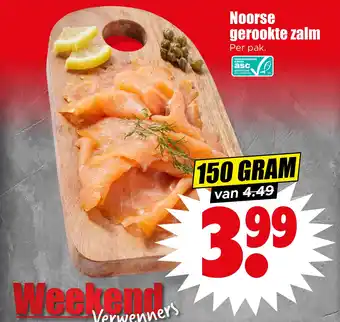 Dirk Noorse gerookte zalm 150 GRAM aanbieding