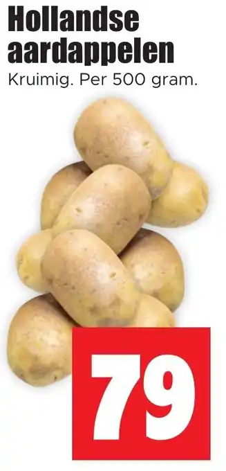 Dirk Hollandse aardappelen Kruimig. Per 500 gram. aanbieding