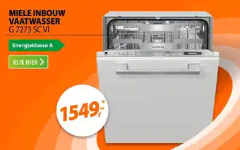 Expert MIELE INBOUW VAATWASSER G 7273 SC VI aanbieding