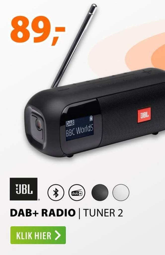 JBL DAB+ RADIO TUNER 2 aanbieding bij Expert