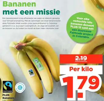 PLUS Bananen aanbieding