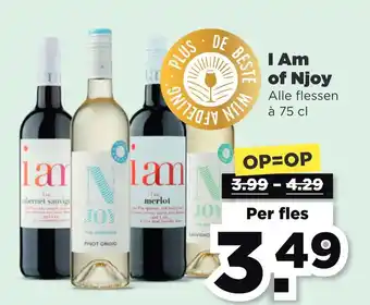 PLUS I Am of Njoy 75 cl aanbieding