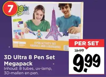 Vomar Voordeelmarkt 3D Ultra 8 Pen Set Megapack aanbieding