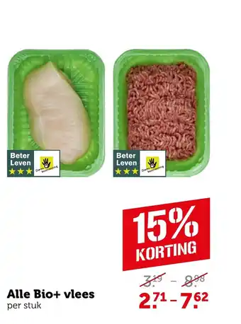 Coop Alle Bio vlees per stuk aanbieding