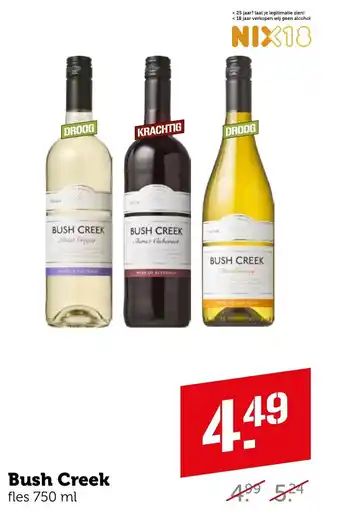 Coop Bush Creek fles 750 ml aanbieding