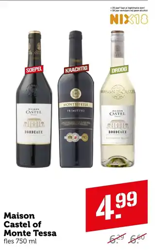 Coop Maison Castel of Monte Tessa fles 750 ml aanbieding