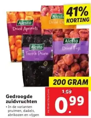 Lidl Gedroogde zuidvruchten . aanbieding