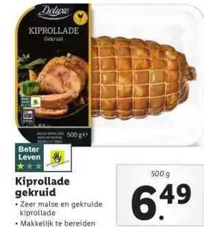 Lidl Kiprollade gekruid aanbieding