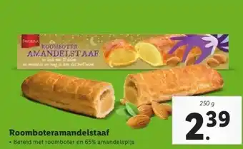 Lidl Roomboteramandelstaaf aanbieding