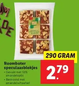 Lidl Roomboter speculaasblokjes aanbieding