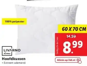 Lidl Livarno kome hoofdkussen aanbieding