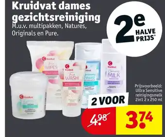 Kruidvat Dames gezichtsreiniging aanbieding