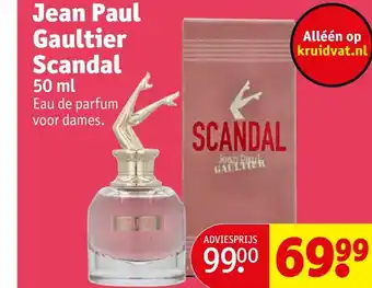 Kruidvat Jean Paul Gaultier Scandal 50 ml aanbieding