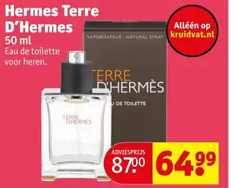 Kruidvat Hermes Terre D'Hermes 50 ml aanbieding