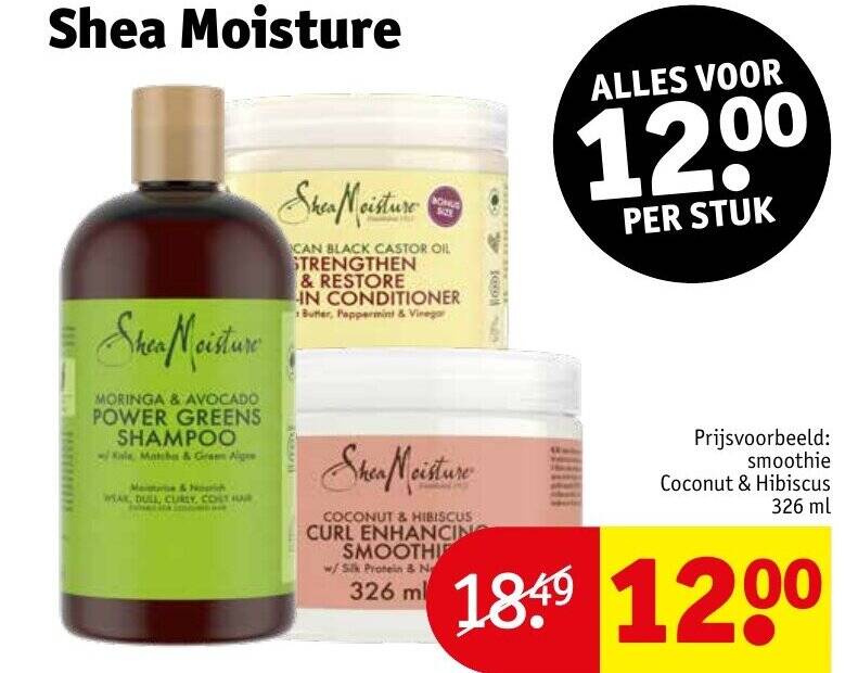 Shea Moisture aanbieding bij Kruidvat