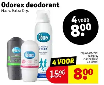 Kruidvat Odorex deodorant aanbieding
