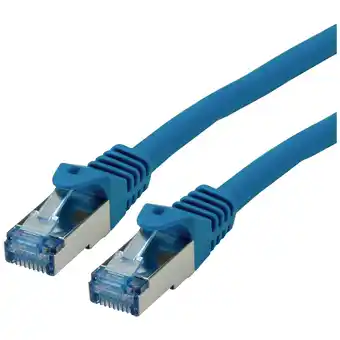 Conrad Roline patchkabel cat.6a s/ftp (pimf), component level, lsoh, blauw, 1,5 m aanbieding