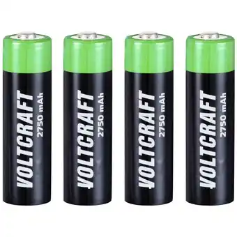 Conrad Voltcraft hr06 oplaadbare aa batterij (penlite) nimh 2750 mah 1.2 v 4 stuk(s) aanbieding