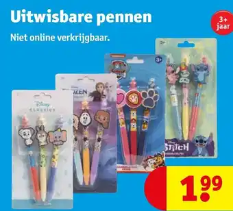 Kruidvat Uitwisbare pennen aanbieding