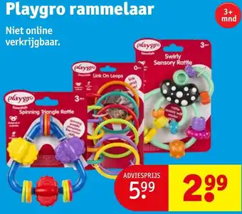 Kruidvat Playgro rammelaar aanbieding