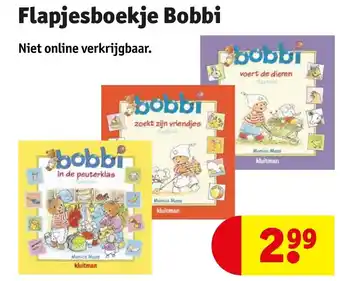 Kruidvat Flapjesboekje Bobbi aanbieding