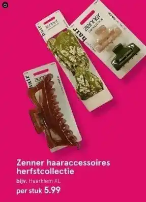 Etos Zenner haaraccessoires herfstcollectie aanbieding