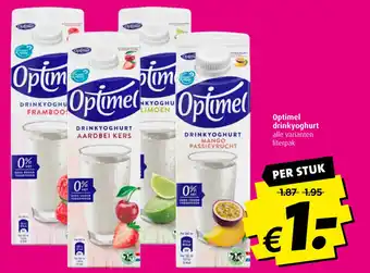 Boni Optimel drinkyoghurt aanbieding