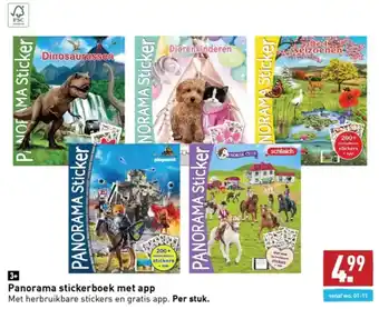 ALDI Panorama stickerboek met app aanbieding