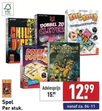 ALDI Spel Per stuk. aanbieding