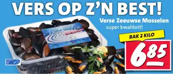 Nettorama Verse Zeeuwse Mosselen 2 kilo aanbieding