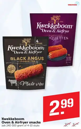 Coop Kwekkeboom Oven & Airfryer snacks aanbieding